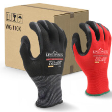 linconson 12 Pack Safety Performance Series Construction Mechanics Arbejdshandsker (XXL (pakke med 12) sorte og r?de)