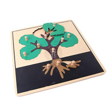 Tree Puzzle - Montessori Puzzle Early Montessori Toys for 3 ?r gammel