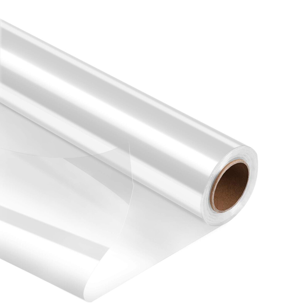 Rouleau De Cellophane Transparent Morepack, Largeur 40 Cm X 60 M, Film Transparent Pais, Emballage Cadeau Pour Fleurs, Artisanat, Panier Cadeau,-image