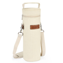 Tirrinia Single Wine Cooler Bags - Insulated & Padded Portable Wine Gift Tote Carrier for Travel BYOB Restaurant Wine Tasting Party Great Gift fo
