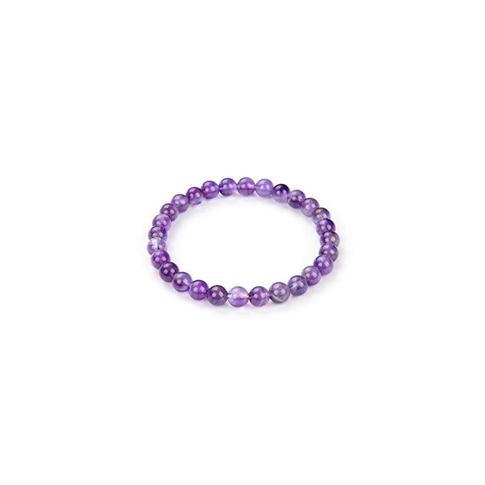 Adabele Echtes, Nat Rliches Lila Amethyst-Armband Der G Teklasse A, 19,1 Cm, Dehnbares Edelstein-Perlenarmband, Chakren, Heilkristall, Schmuck, F-image