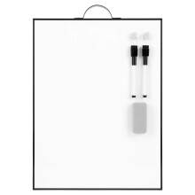 TSJ Office Small White Board - 16 """" X 12 """" B?rbar sort aluminium indrammet whiteboard magnetisk t?rt sletning Board med et h?ndtag til at g?re