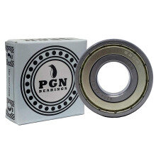 PGN (2-pak) 6204-ZZ lejer - smurt krom st?lforseglet kuglelejer - 20x47x14 mm lejer med metalskjold og h?j RPM-st?tte