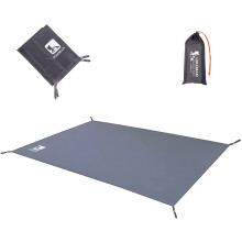 Hikeman Waterproof Camping Parp Portable Tlt Footavtryck med dragkamp psar Tyg fr utomhusvandringspicknick (Gray 83x83)