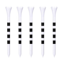 Zivisk Wooden Golf Tees 3-1/4 inch 100 Count 3,25 """" Long Golf Lemn Bamboo Tees (alb-negru 83mm)
