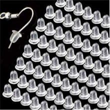 Earring Backs Back Earrings Earring Backings Earring Backs Rubber Earring Backs Replacements Back Earrings for Women 100 Count Pack of 1