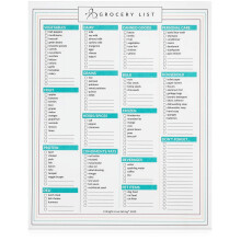 Bright Line Eating Magnetische Einkaufsliste  Khlschrank-Einkaufsliste, magnetisches Blatt fr schnelle und einfache BLE Healthy Living-Mahlzeitenp