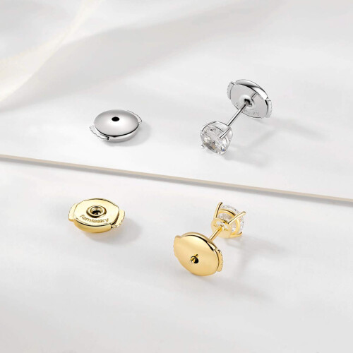 Fomissky Secure Oreing Backs for Studs 3 paires Spring Verrouillage Boucle d'oreille Remplacements 2