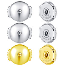 Fomissky Secure Oreing Backs for Studs 3 paires Spring Verrouillage Boucle d'oreille Remplacements