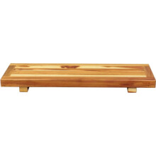 Vassoio e sedile da bagno in legno di teak naturale da 29 pollici