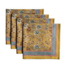 Maison d Hermine Napkin 100% cotton Set of 4 Decorative Washable Table cloth Napkins for gifts Dining Home Wedding Banquet Buffet Marquise - Spr