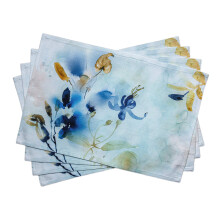 Maison d' Hermine Placemat 100% Cotton Cloth Placemats Decorative Washable Placemats for Mothers Day Gifts Kitchen Dining Cocktail Parties & Campin