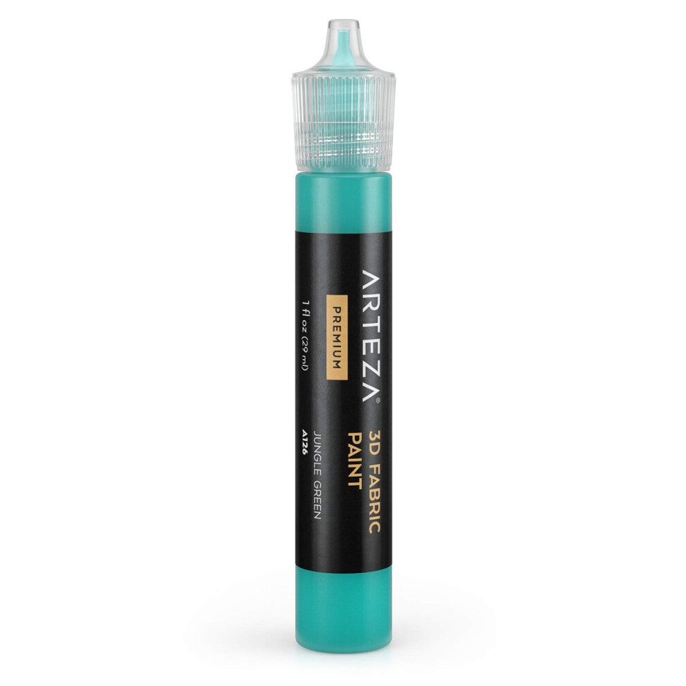 Arteza A126 - Vernice Per Tessuti 3D, Colore: Verde Giungla-image