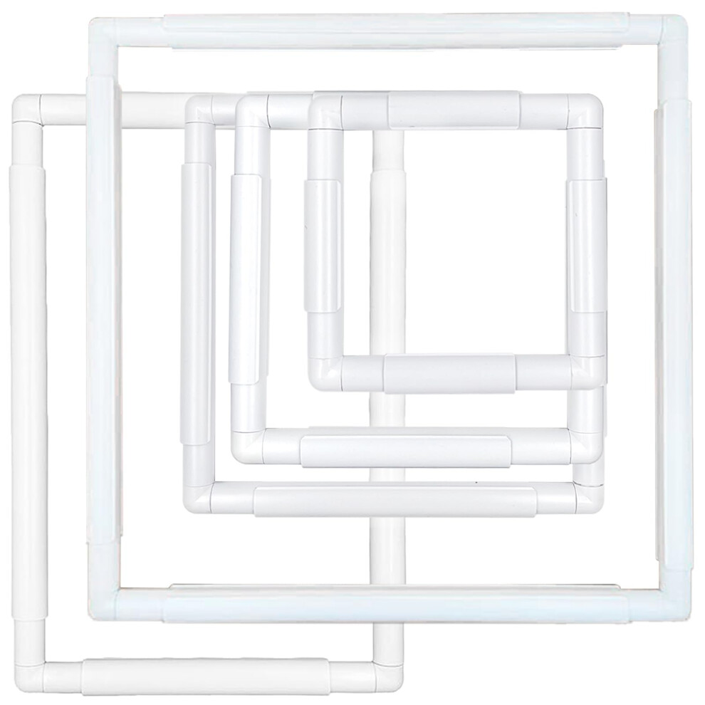 Cadre à clip universel Hand U Journey, carré, rectangulaire, en plastique, pour broderie, quilting, point de croix, poinçon, aiguille, peinture s