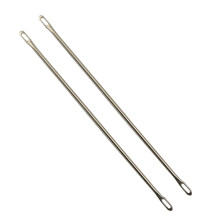 NX Garden 2 stuks dubbelogige transfernaalden voor Brother breimachine KR-830 KR-838 KR-850 9 cm lang