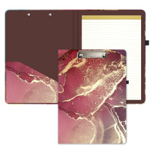Folio du presse-papiers Hongri avec bloc-notes line de remplissage et poche de rangement interieur pour les eleves Bureau de classe Femmes Man mi