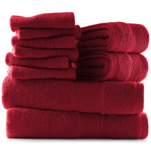 Hearth & Harbor Bath Towels for Bathroom - 100% Ring Spun Cotton Luxury Bathroom Towels - Soft & Highly Absorbent Bath Towels Set 10 Piece Set 2 Bath