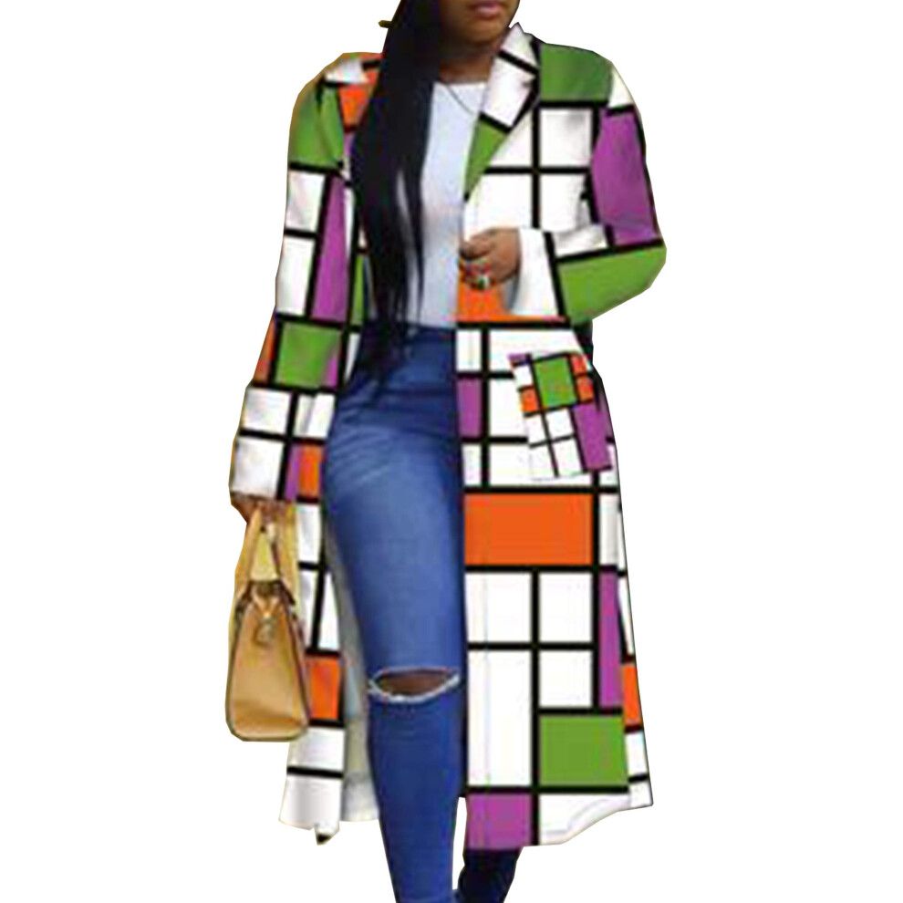Trench-coat     col rabattu g   om   trique color    pour femme, cardigan d'ext   rieur color   , veste longue blazer (PE-S) violet