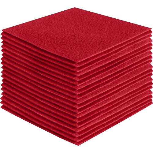 Fabricla Acrylic Felt Selt Sheets for Crafts - Soft Precut 4 """" x 4 """" polegadas (10cm x 10 cm) quadrados de feltro - Use folhas de artesanato de