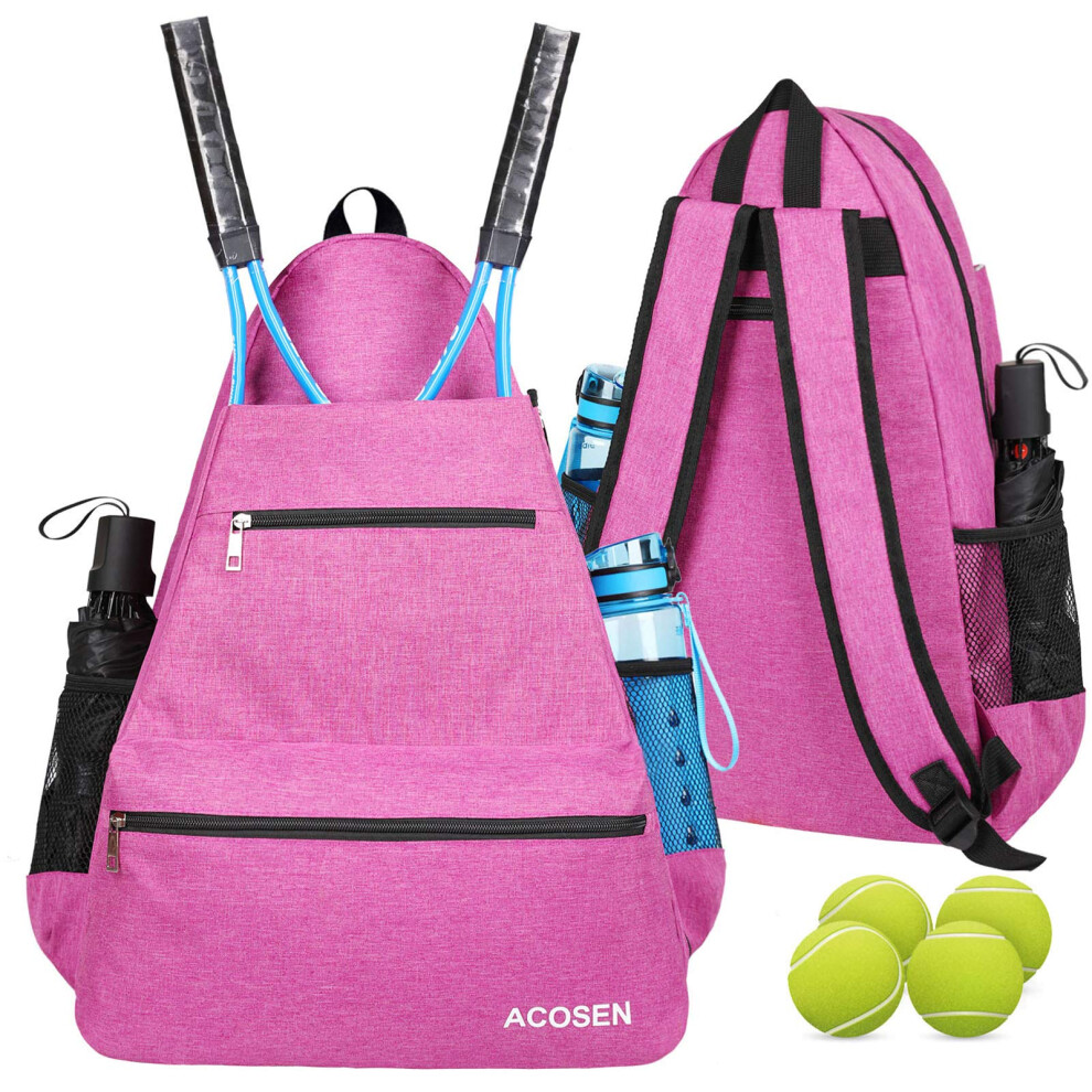 Sac de tennis ACOSEN - Grands sacs de tennis pour femmes et hommes pour contenir des raquettes de tennis, des raquettes de pickleball, des raquet