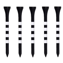 Zivisk Tee da golf in legno 2-3/4 pollici 100 pezzi 2,75"" Tee da golf lunghi in legno di bamb? (nero 70 mm)