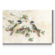 Galerie de redari Canvas nature Arta de perete picturi moderne decora?iuni pa?nice de iarna Chickadees abstracte perete atrnat glam imprimeuri d