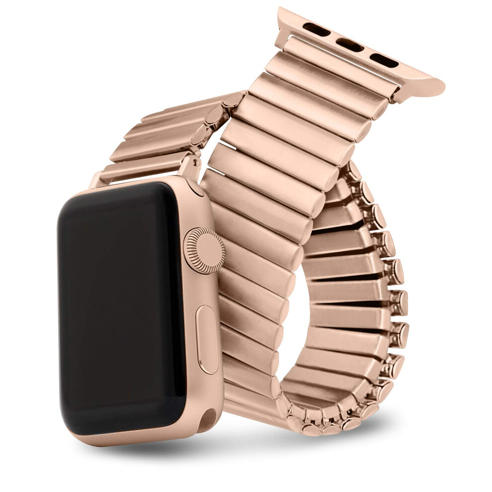 Watdpro Compatible With Apple Watch Band 45Mm 44Mm 42Mm 41Mm 40Mm 38Mm Stretchables Stainless Steel Stretch Watch Band Metal Expansion Apple Watch B Not,Specified 770240421841