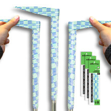 ALIEN PROS Golf Grip Indpakningstape (3-pack) - Innovativ Golf Club Grip Solution - Nyd en frisk ny grebsf?lelse p? mindre end 1 minut (3-Pack Cr