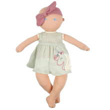 Tikiri Toys Bonikka Baby Kaia Doll Organic 100% Cotton OE100 certifi (vert)