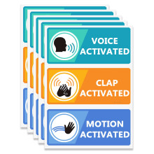 Voice Clap Motion Activated Stickers ertov samolepky Legracn vtipn ttky 2x4palcov samolepky 120 ks v balen