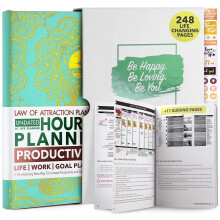 Legea Planificatorului de atrac?ie - Deluxe saptamnal lunar planificator calatorie pentru a cre?te productivitatea ?i fericirea - Organizatorul