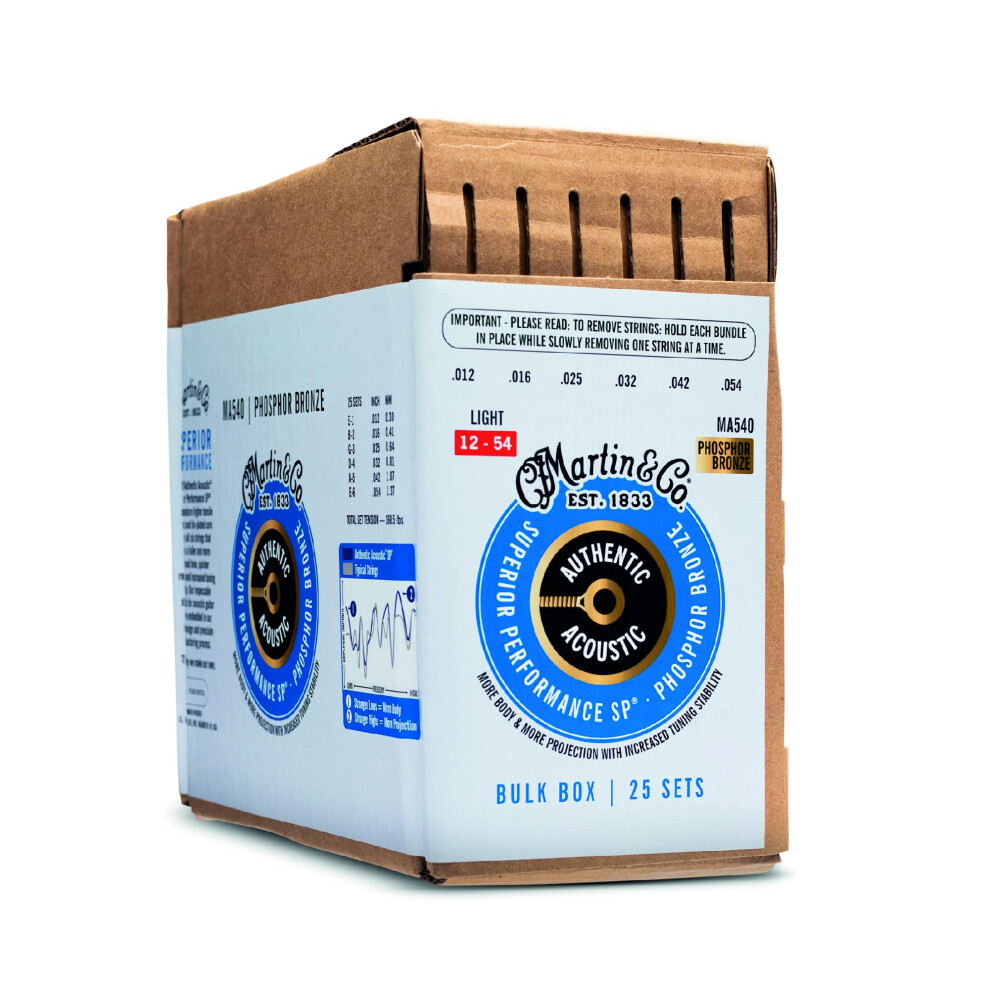 Martin guitar Authentic Acoustic SP MA540 guitar Strings Set  Acoustic guitar Accessories  25 Sets