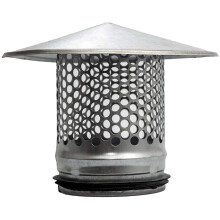 Vent Systems 8 Inch Round Chimney Cap Galvanized Steel for All Weather Conditions Top Round Exhaust Cap with Rubber for Perfect Insulation Roof Vent C