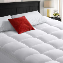 Cohome king size madrass topper extra tjock kylmadrass pad 400 tc bomullstopp plysch ner alternativa fyllningskudde topp madrass tcke med 8-21 t