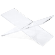 Red Co. Transparent Clear Acrylic Book Holder 2 Piece Reading Stand fr ppna och stngda bcker Magasiner Lrobcker 6 """" x 11 """" x 6 """"