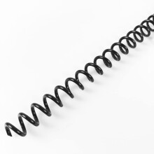 Binditek 100 stuks plastic spiraalbindingen 6 mm (1/4"""") 30 vel capaciteit 4:1 pikzwarte spiraalbindingen