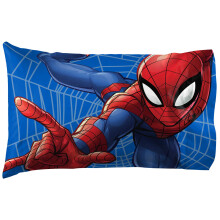 Jay Franco Marvel Spiderman Web Sides 1 Single Reversible Pillowcase - Double -sidet børn Super Soft Bedding (Official Marvel Product)