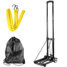 HOZEON opvouwbare steekwagen 55 lbs 25 kg zware robuuste constructie gebruikswagen met 2 wielen bonus bungeekoord lichtgewicht compacte draagbare opv