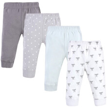 Hudson Baby Unisex bavlnen nohavicky a leg ny pre b b tk Modern Elephant 3-6 mesiacov