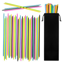 CODOHI 90PCS Bambuspinnar Klassisk Spel 7.5 Tum Långa Pick-up-Sticks Roligt Familjespel