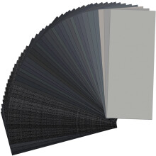 Sandpapir 48 STK Sandpapir 120 til 5000 Assorterede Sandpapirark 9 x 3,6 tommer Premium v?dt?rt sandpapir til efterbehandling af tr?m?bler Metals