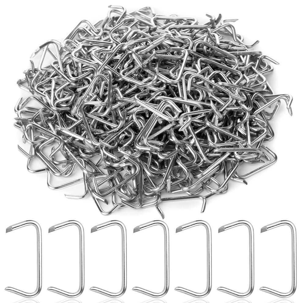 Mr. Pen- Galvanized Hog Rings 3/4 420 Pcs Hog Rings Upholstery Hog Rings For Furniture Upholstery Auto Upholstery Meat & Sausage Casings Fencin 810053331965