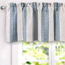DriftAway Chris Model vertical cu dungi Vertical Lenjerie Amesteca termica Insulata Blackout Lenjerie Valance Valance Buzunar 2 straturi Single 5