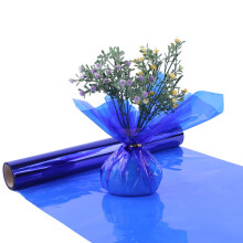 Rollo de celof?n azul transl?cido, 40 cm de ancho x 30 m de largo, ideal para cestas de regalo, manualidades y manualidades.