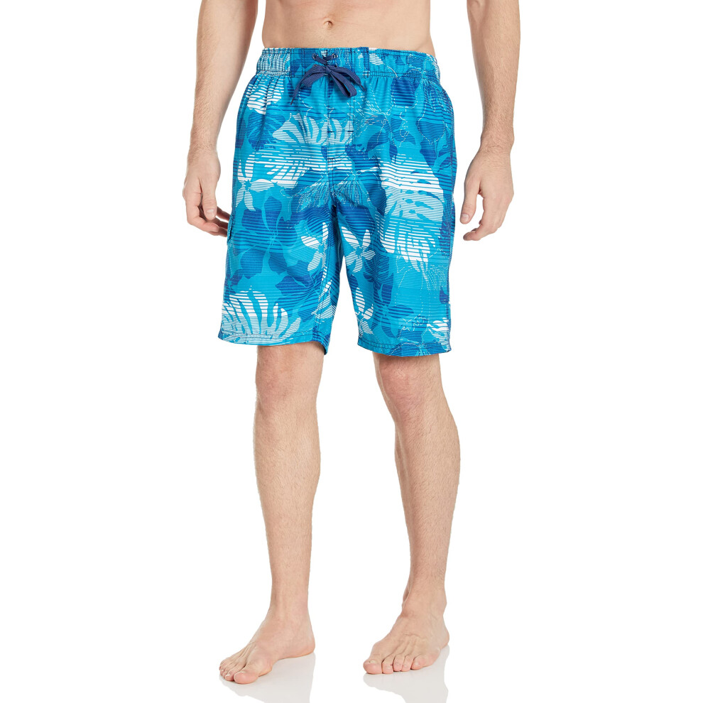 Kanu Surf Men's Infinite Swim Trunks (Regular & Extended Sizes) Paradise Navy Medium