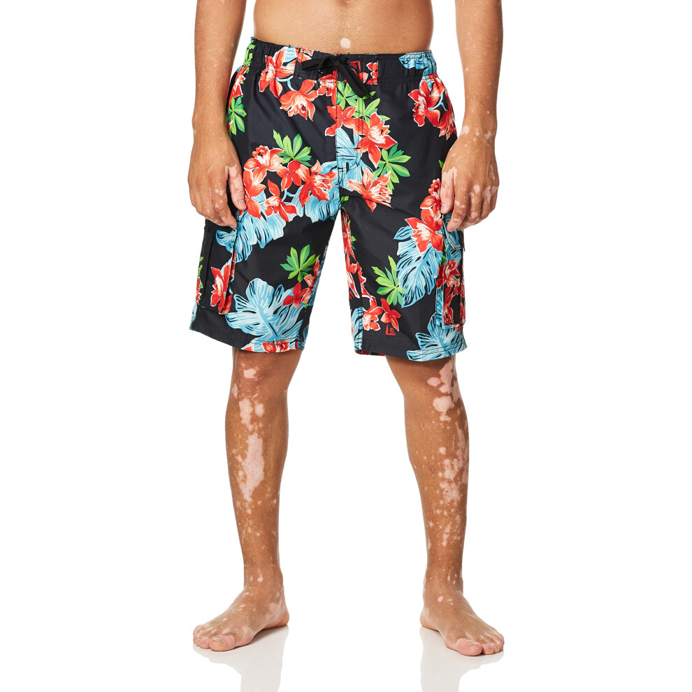 Maillot de bain Kanu Surf Infinite pour homme, tailles standard et longues, Bermuda noir, taille M