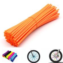 PPXIONG Oranje Spaakhoezen: 8-21 inch Velgenbeschermer & Decoratie voor Crossmotor Mountainbike Fiets Rolstoel Motorfiets - 72 Stuks