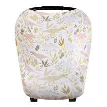 Baby Car Seat Cover Canopy and Nursing Cover Multi-Use Stretchy 5 in 1 Gift Rex by Copper Pearl