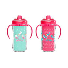 Los hitos del Dr. Brown dura boquilla aislada taza con manijas de 10 oz 2 paquete 12m+