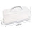 Cheeren Plastic Rectangular Bread Box with Portable Handle  Loaf Cake Storage Container Box for Storing Banana Bread Pumpkin Bread (Rectangular-White) 2